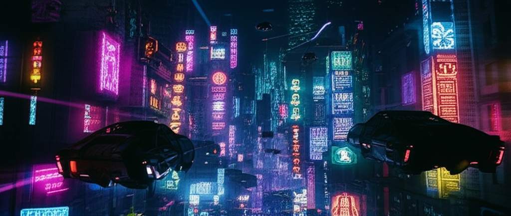 Cinematic still from Blade Runner