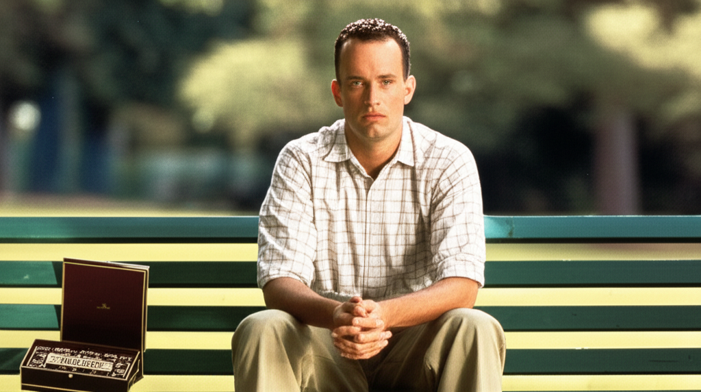 Cinematic still from Forrest Gump